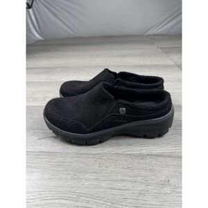 Skechers Shoes Womens 7.5 Easy Going Black Clogs Dark Closed Toe Comfort 49532